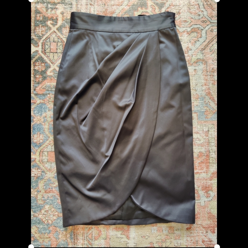 French Connection Satin High Waisted Skirt